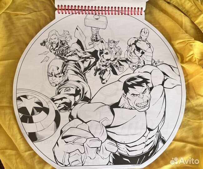 Раскраска Marvel Avengers Мстители