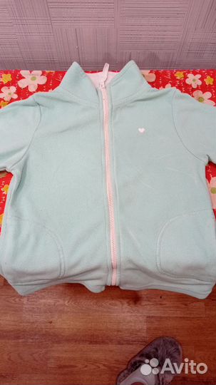 Вещи пакетом.Джинсовая куртка, кофта,брюки 110-116