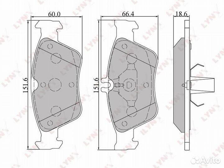 Колодки тормозные дисковые перед