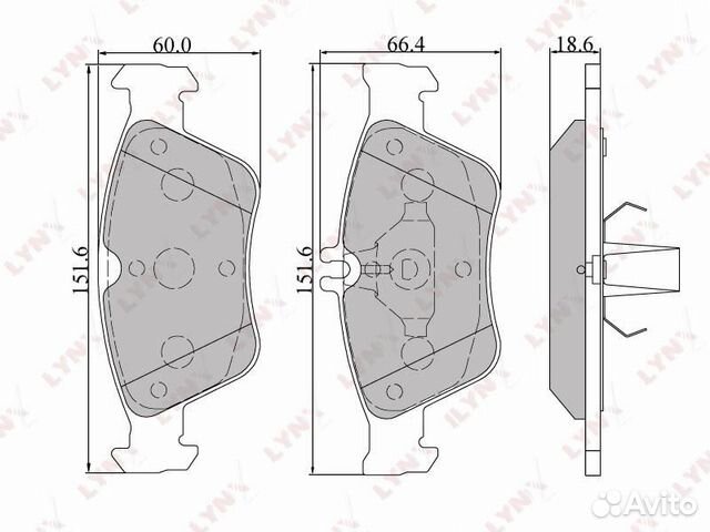 Колодки тормозные дисковые перед