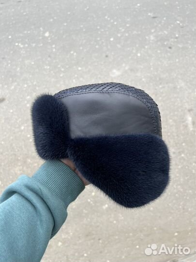 Ушанка норка питон