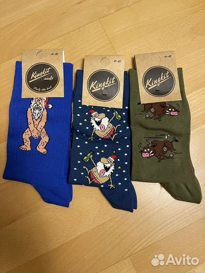 Носки подарочные с приколом kingkit cocks