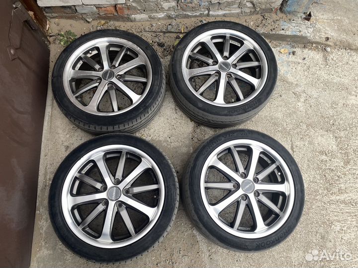 Литье диски r17 5x114 3 с шинами 215/45