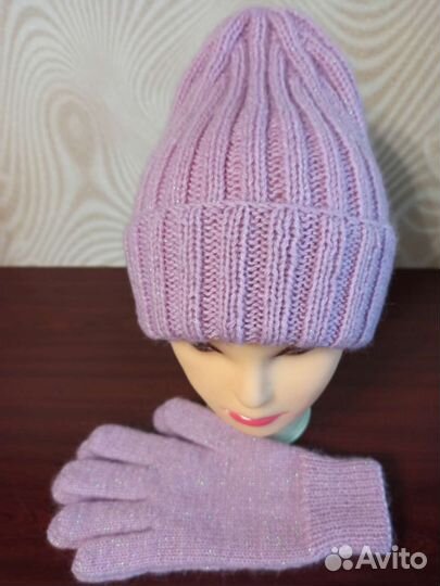 Комплект шапка и перчатки