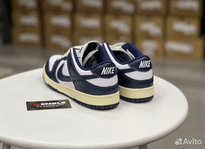 Кроссовки Nike Dunk Low Navy (унисекс)