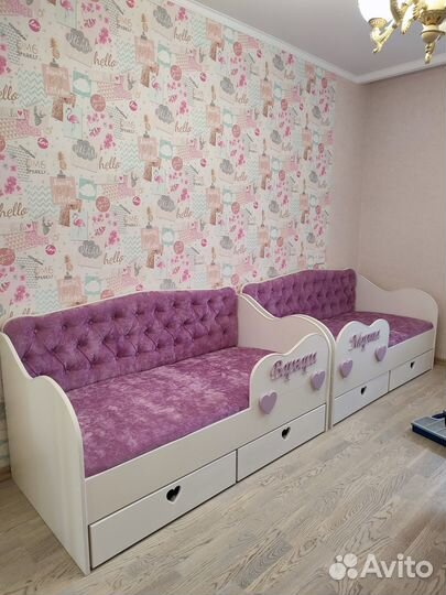 Детская кровать от 3 лет с бортиками