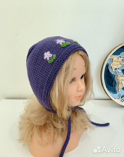 Чепчик для девочки 46-48