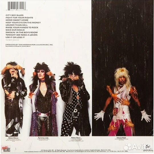 Motley Crue / Theatre Of Pain (Coloured Vinyl)(LP)