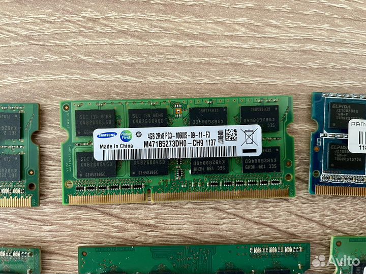 Оперативная память ddr3 для ноутбука 4gb и 2gb