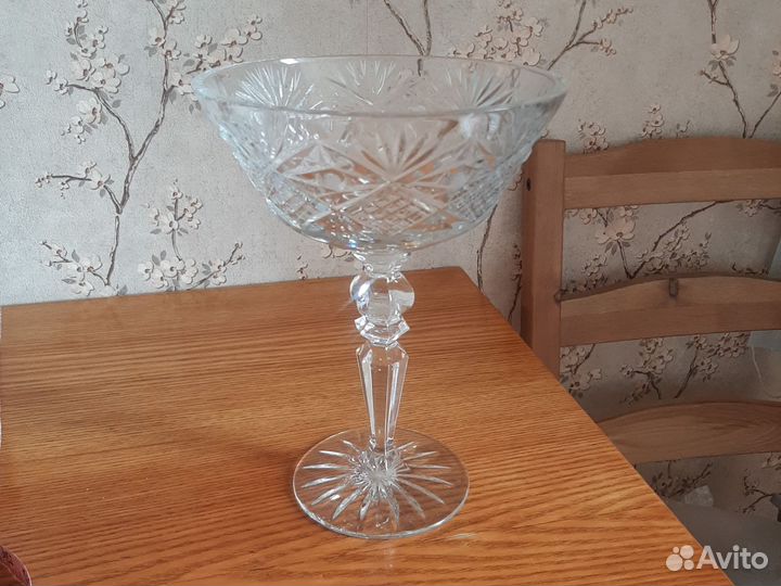 Ваза для фруктов, конфетница хрусталь