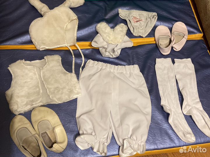 Костюм зайчика новогодний на 2-4 года