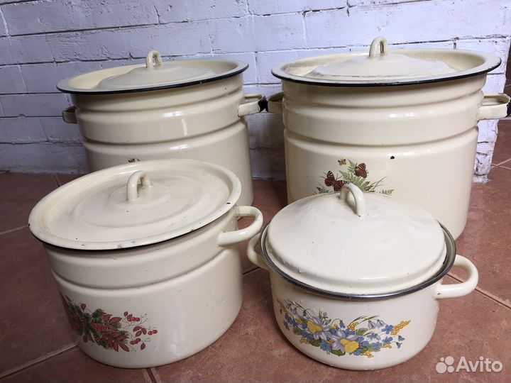 Кастрюли эмалированные СССР