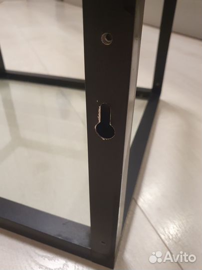 Полка-каркас навесная со стеклом