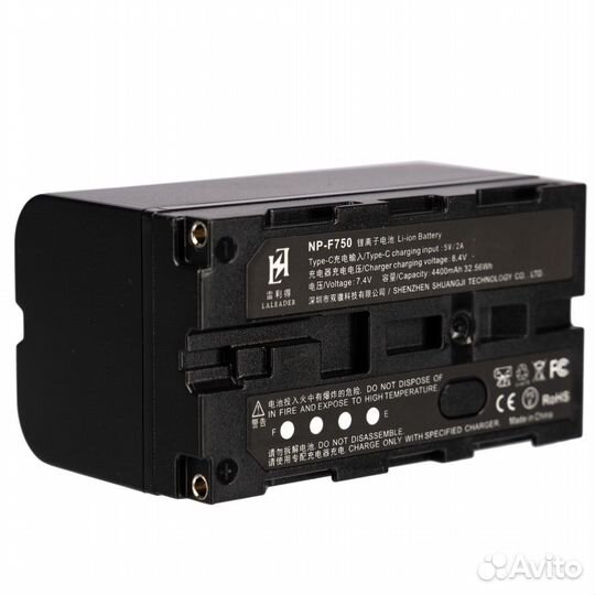 Аккумулятор Laleader NP-F750 4400mAh с разъемом Ty