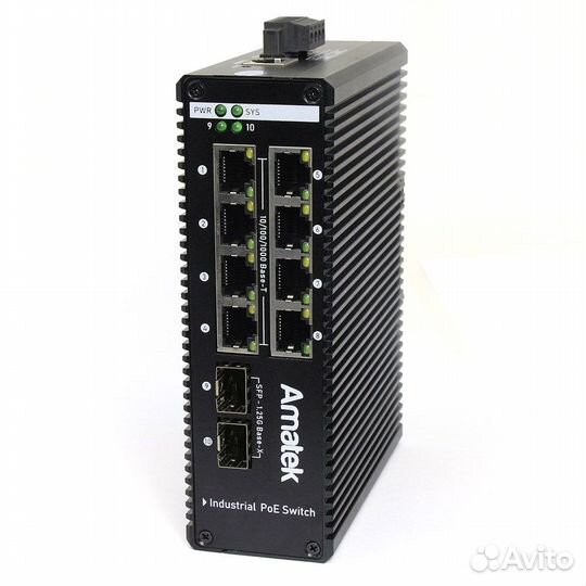 AN-sxgm10P8A - промышленный 10-портовый