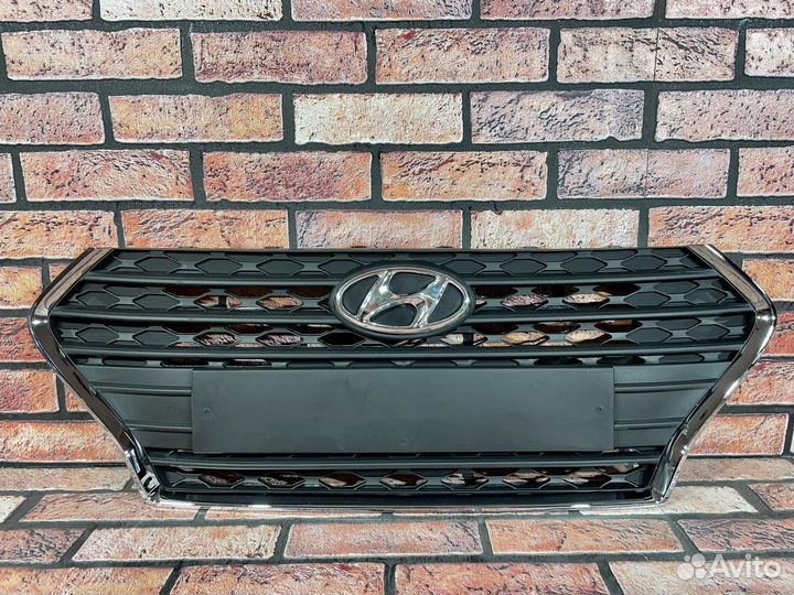 Решётка радиатора на Hyundai Solaris 2 2017-2020г