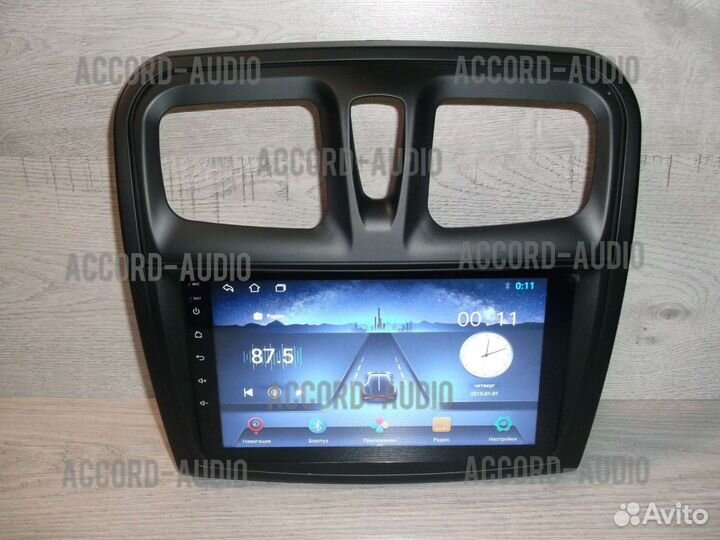 Магнитола 2DIN Renault Logan 2 Android GPS WiFi