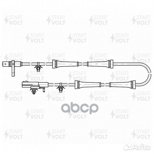 Датчик ABS nissan qashqai 13- задн. vsabs1405 S