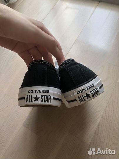 Кеды converse all star черные низкие 37 размер