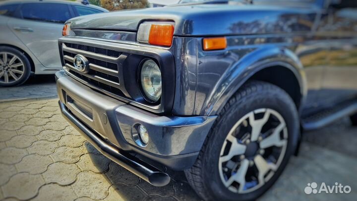 Защита переднего бампера нива Urban, одинарная