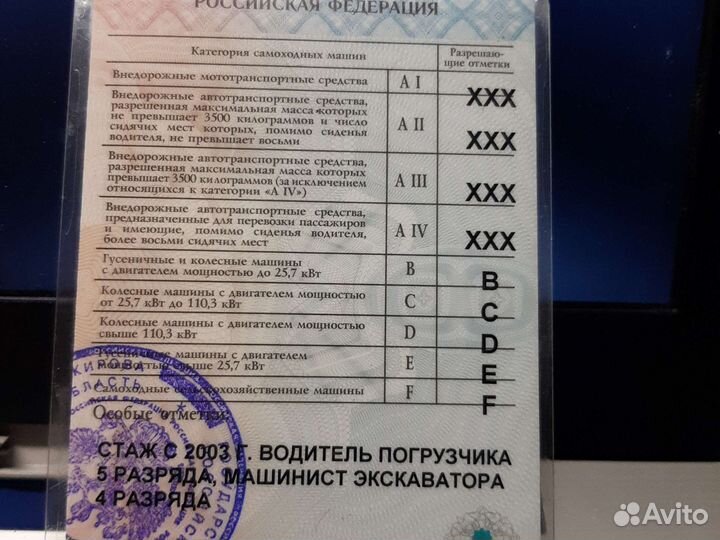 Тракторист погрузчика,экскаватор