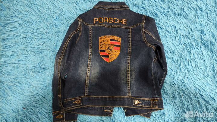 Джинсовая рубашка 122-128 Порше