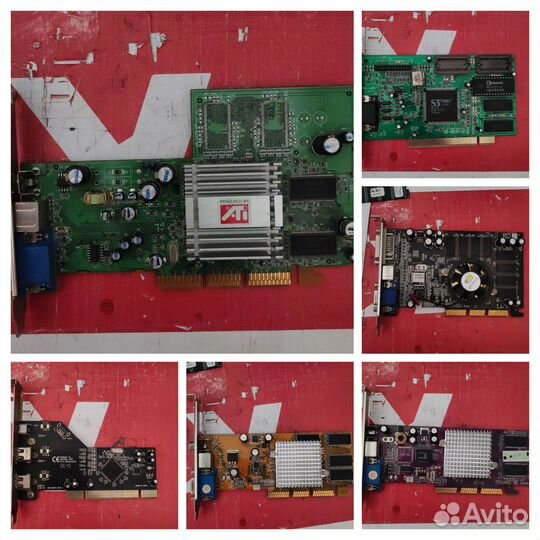 Множество старых видеокарт