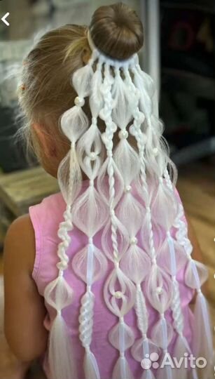 Афрохфост, афрорезинки, 3Д косы съемные