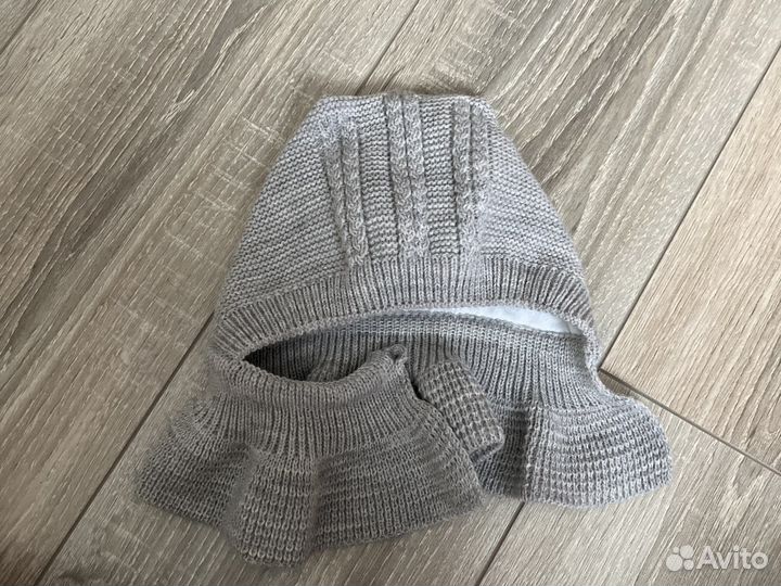 Шапка шлем для новорожденного