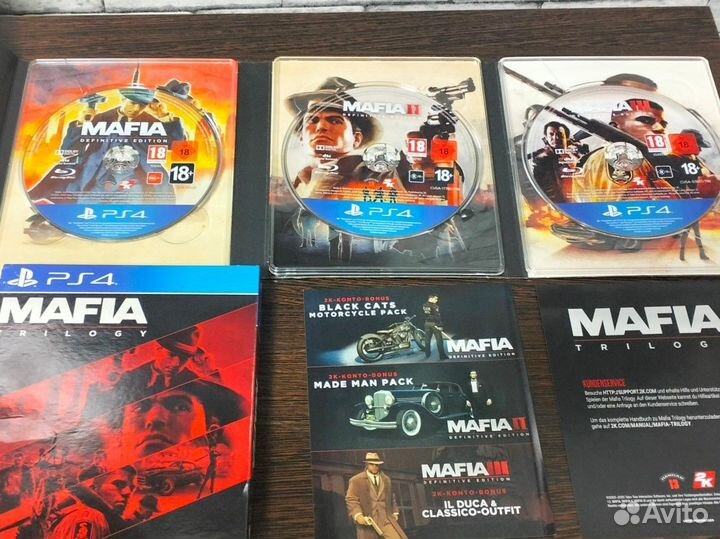 Диски mafia trilogy на ps4 / ps5
