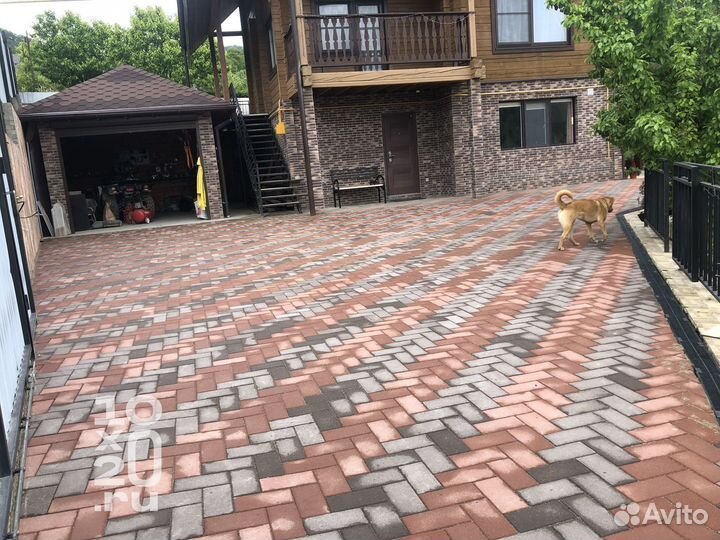Тротуарная плитка, брусчатка, бордюры