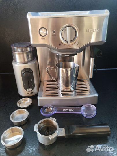 Кофеварка и кофемолка bork