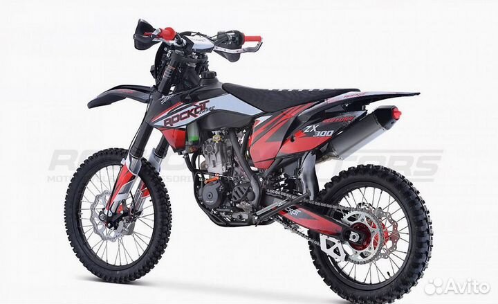 Мотоцикл кроссовый rockot ZX300 RED fury (300сс, 1