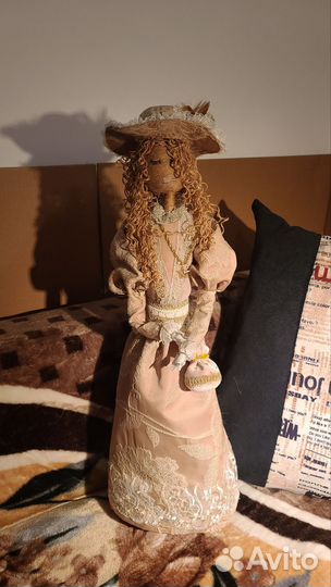 Коллекционная кукла Девушка в платье 70см