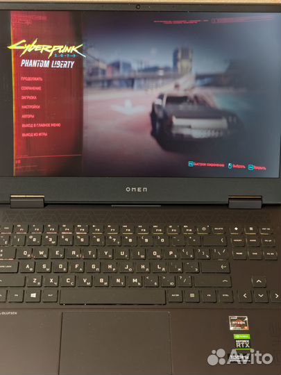 Ноутбук HP omen 15,6” Ryzen 9 5900HX, RTX 3070 8GB