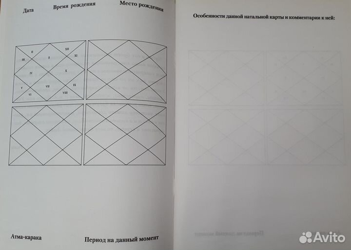 Тетрадь для занятий по ведической астрологии