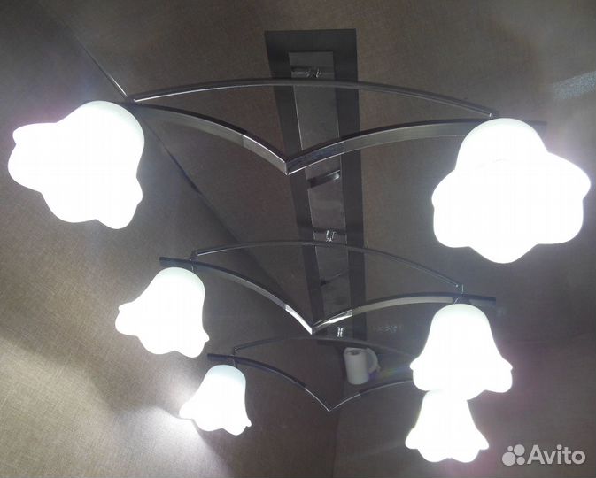 Люстра Элмастер 12010WI/6+WN+WT венге+хром