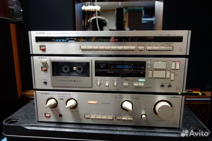 Luxman L-190 усилитель + кассетник + радиотюнер