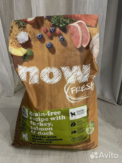 Корм для маленьких собак now fresh