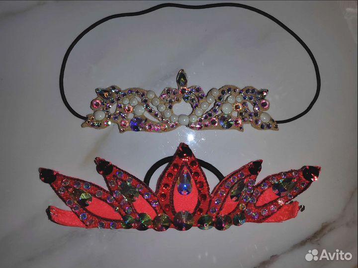 Корона на пучок для художественной гимнастики