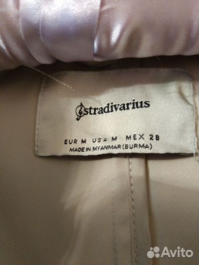 Плащ тренч stradivarius