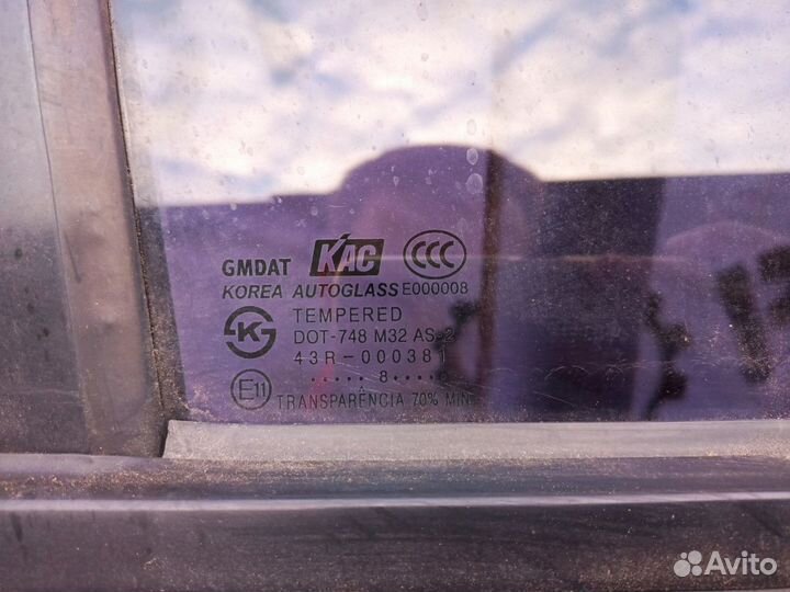 Стекло двери задней правой Chevrolet Lacetti