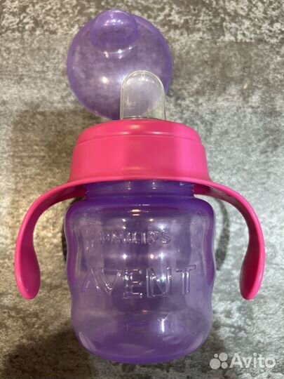 Бутылочки Авент, ниблер и банка д/хранения молока