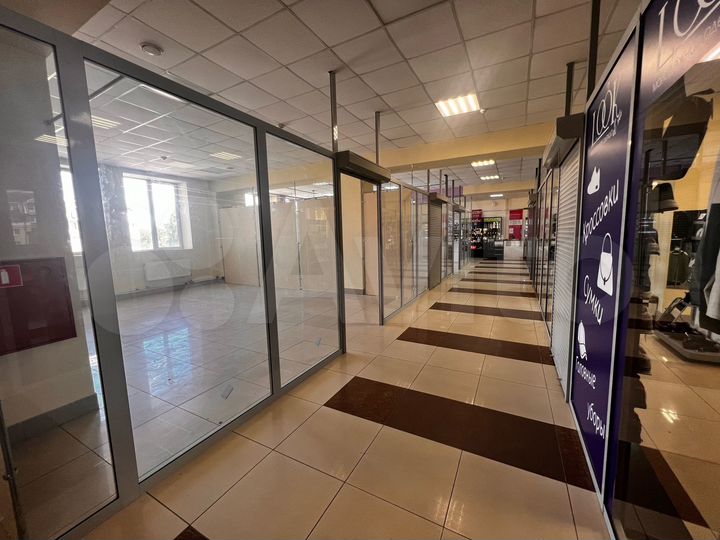 Торговая площадь от 20 м² до 255 м²