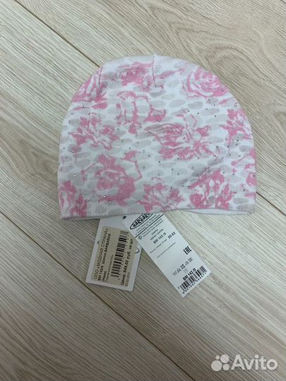 Шапка для девочки 5-10лет новая хлопок