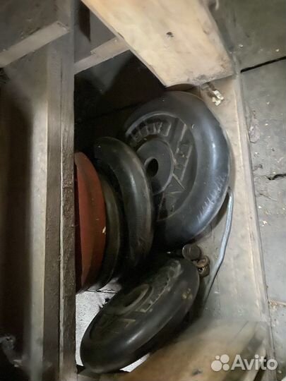 Штанга гриф блины бу