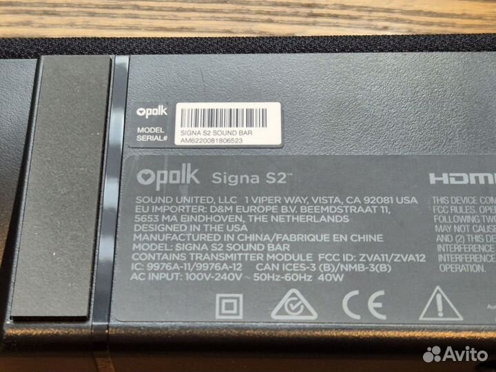 Саундбар Polk audio signa s2