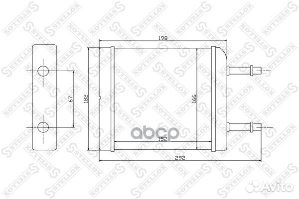 10-35050-SX радиатор печки Daewoo Matiz 0.8/1