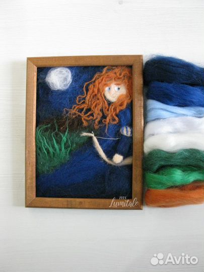 Картина шерстью храбрая сердцем