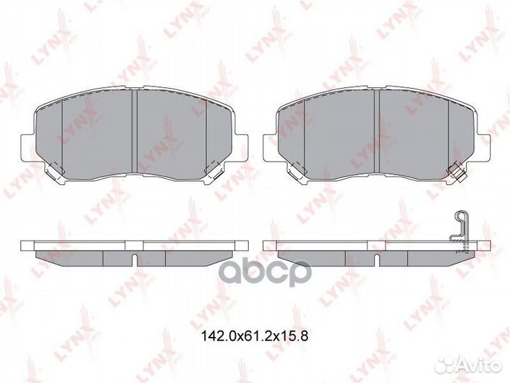 Тормозные колодки lynx BD-5125 (KDY93328Z)